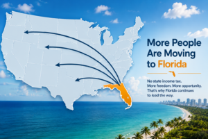 People moving out of Florida to no state income tax states