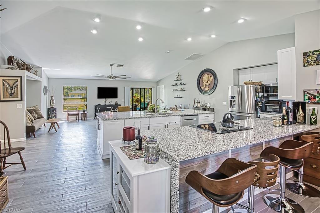 The kitchen as it was marketed during the year the home sat unsold